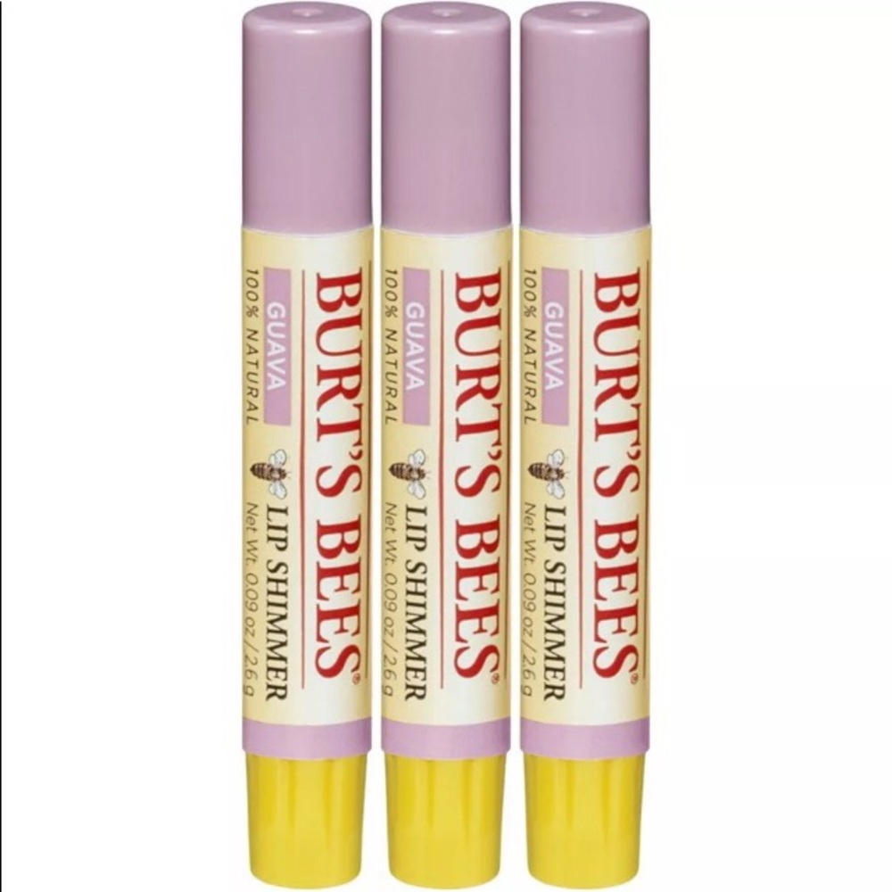 3 Pack Burt’s Bees Lip Shimmer in Guava